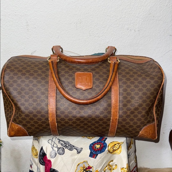 Celine Brown Leather Duffel Bag - Picture 1 of 16